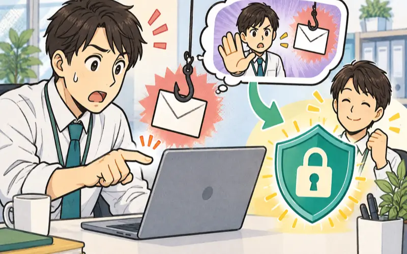 コンプライアンス・情報セキュリティ教育に活用する漫画のイメージ