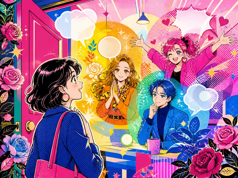 職場の雰囲気や先輩の人柄が伝わる様子を描いた1コマ漫画