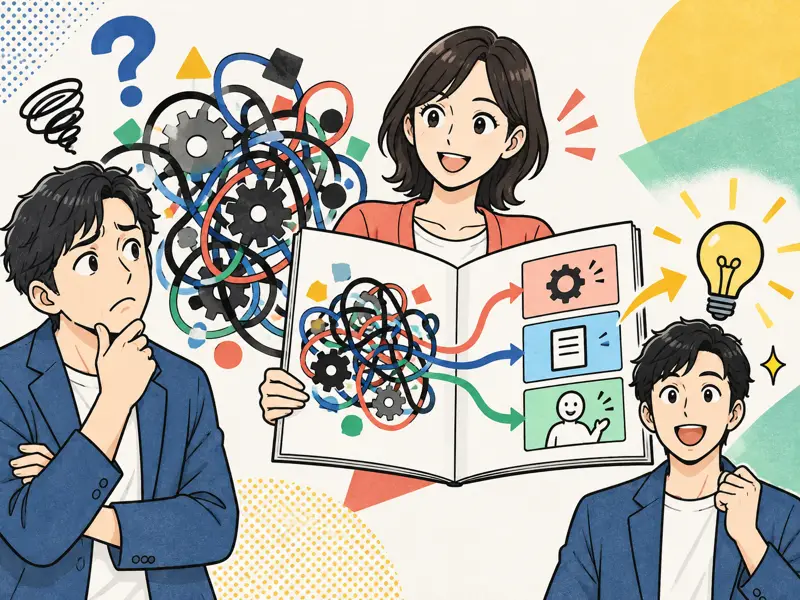 難しい内容が図解以上にわかりやすいを描いた1コマ漫画
