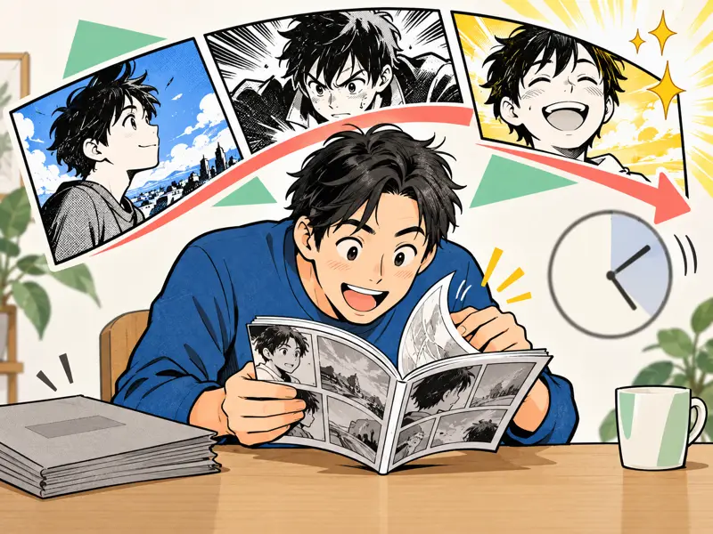 読了率・滞在時間が大幅にアップを描いた1コマ漫画