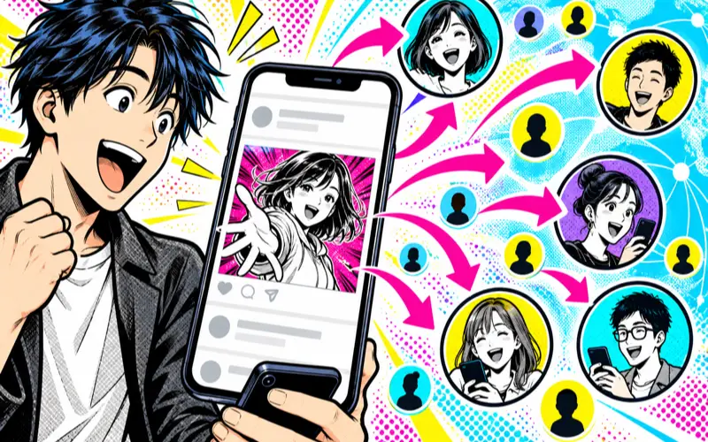 X（旧Twitter）プロモーションに活用する漫画のイメージ