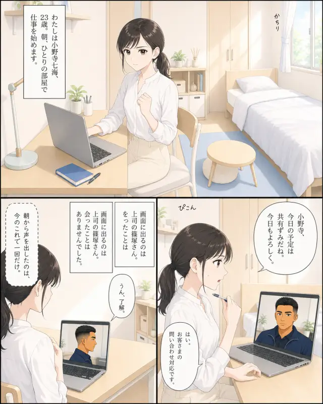 採用漫画 EP01 1ページ目