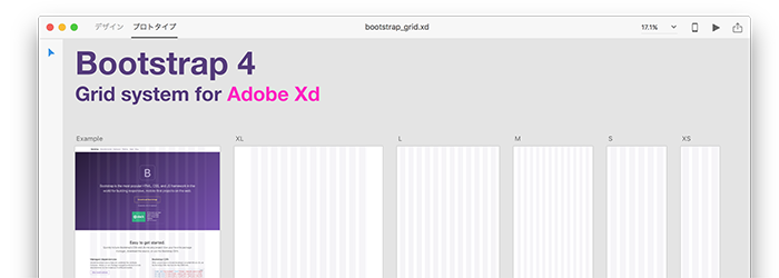 Bootstrap4 Grid system for Adobe Xd
