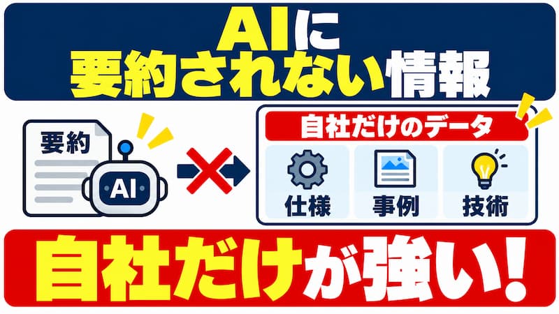 自社にしかない情報を発信する
