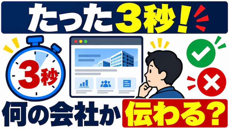 3秒で何の会社か理解できるか