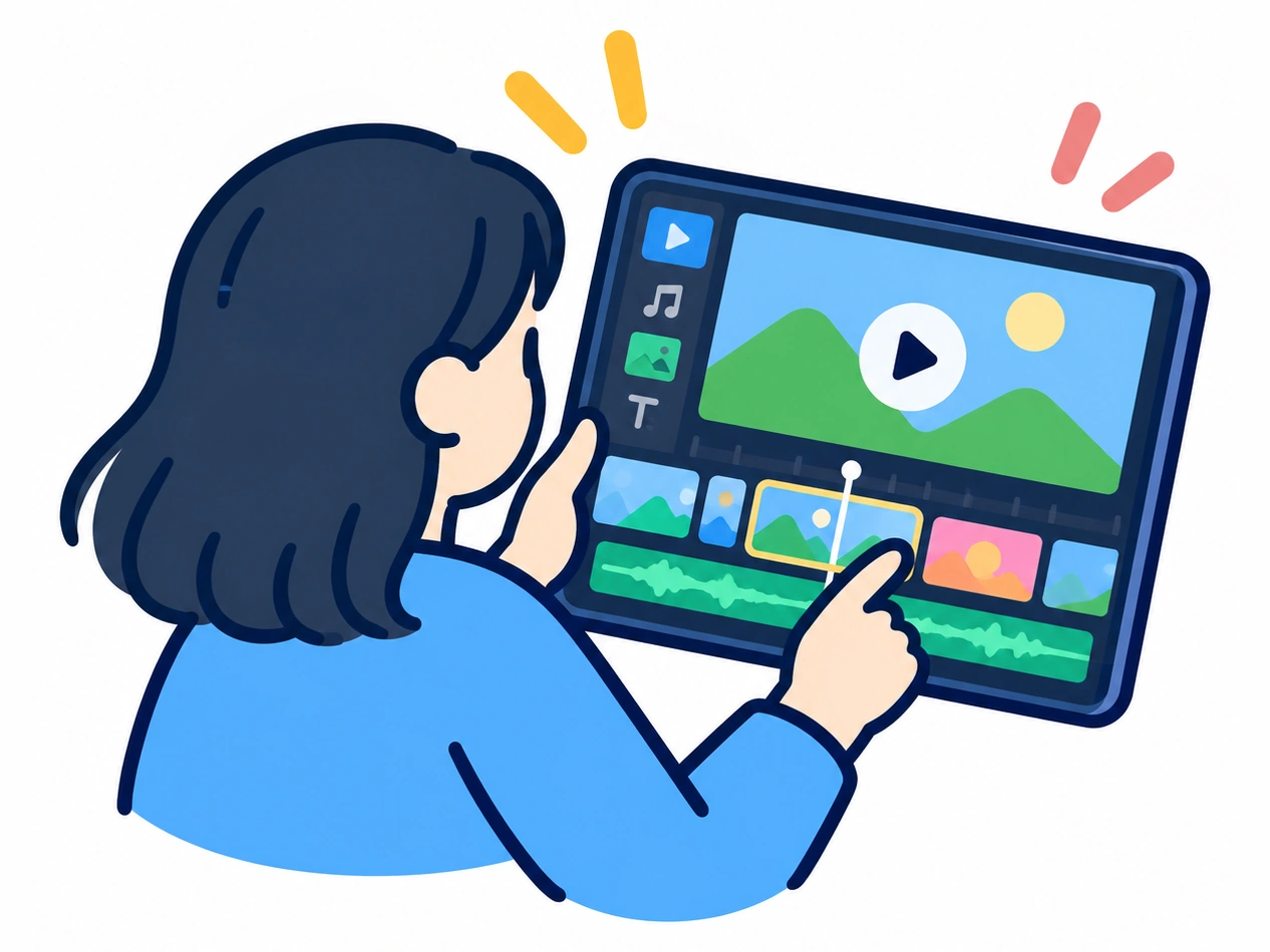 ショート動画制作のイメージイラスト